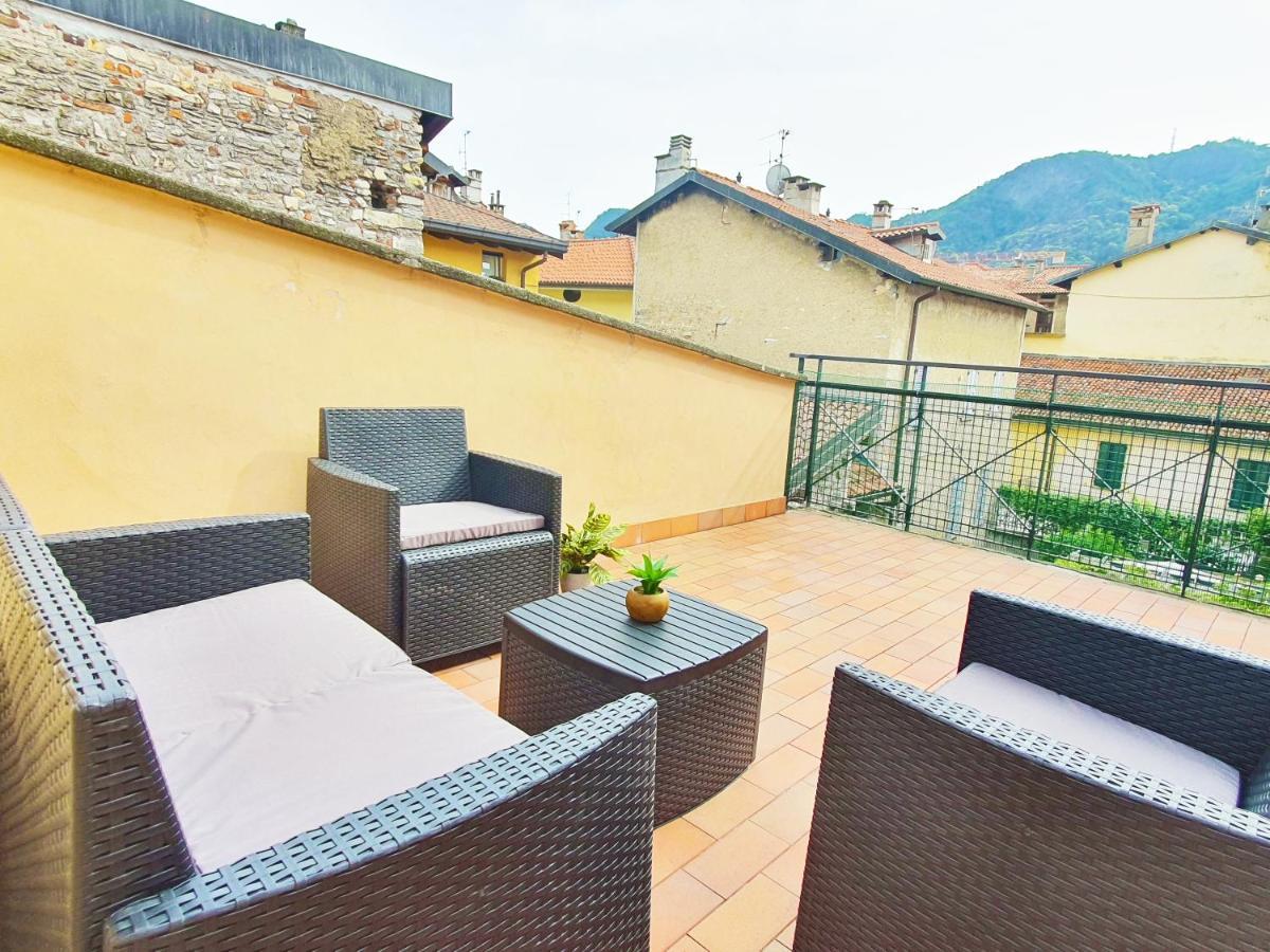 King Como Lake Center 9 Posti Letto- Grande Terrazza - 2 Bagni Privati מראה חיצוני תמונה